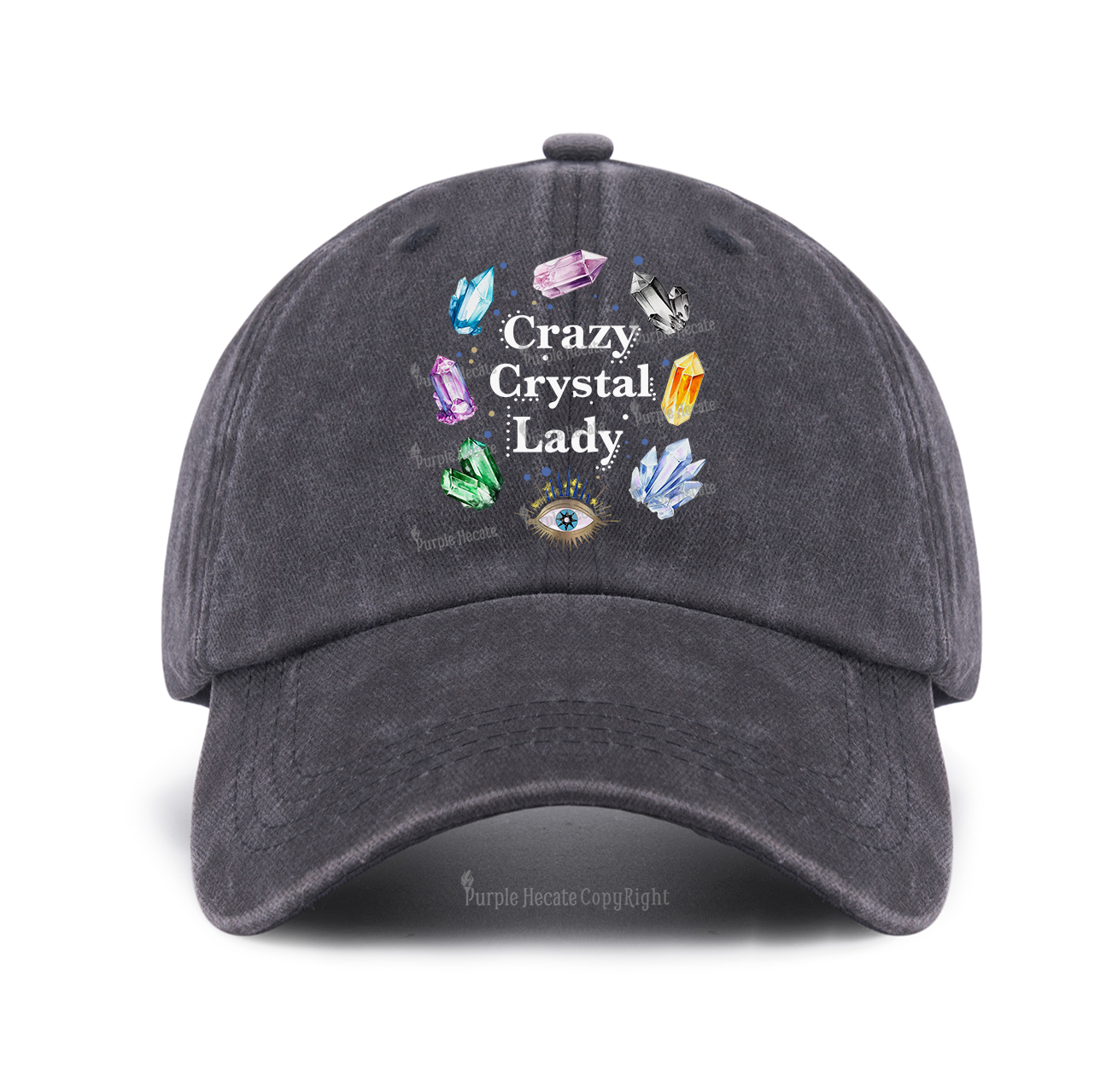 Purplehecate Crazy Crystal Lady Baseball Cap