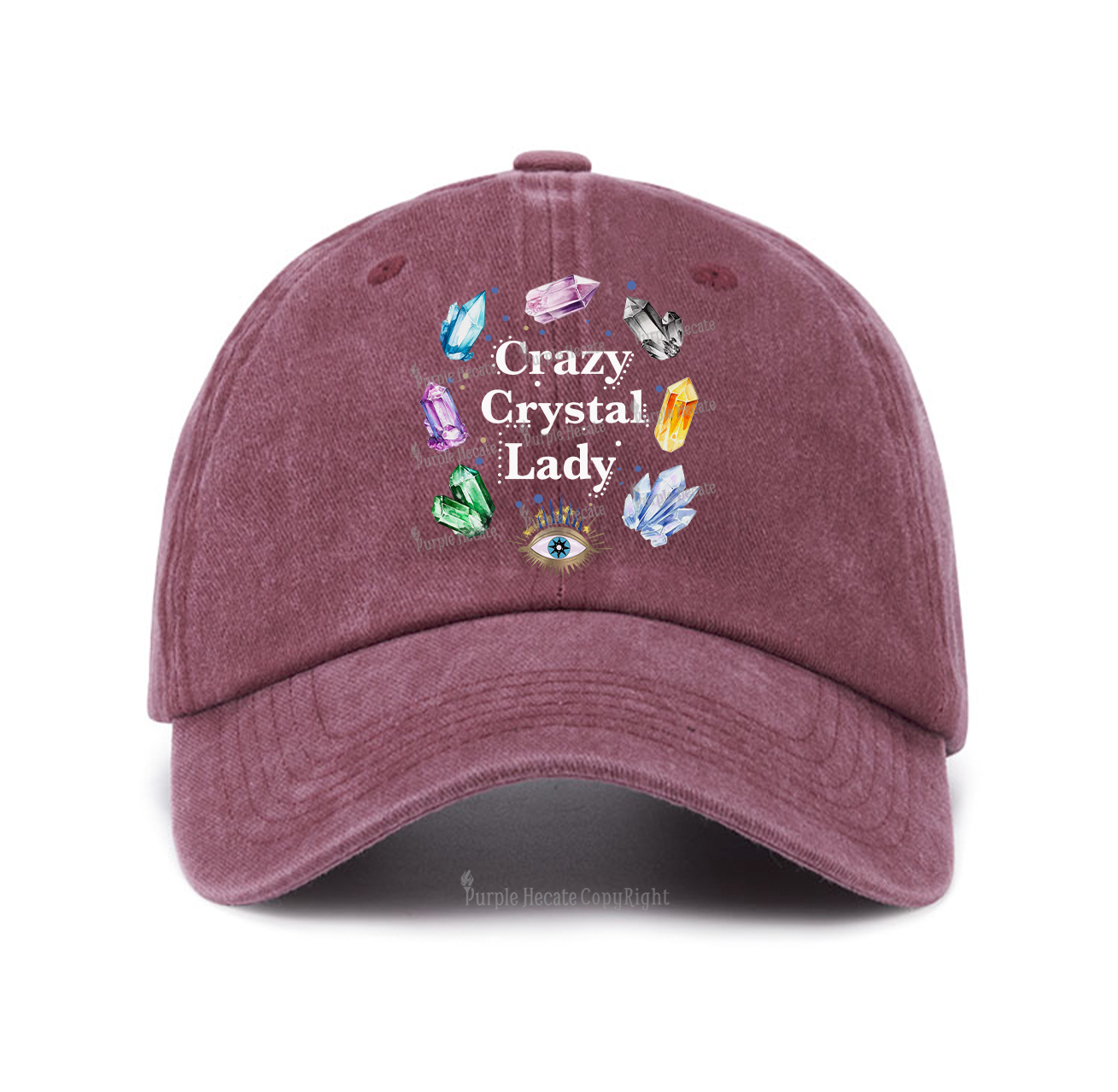 Purplehecate Crazy Crystal Lady Baseball Cap