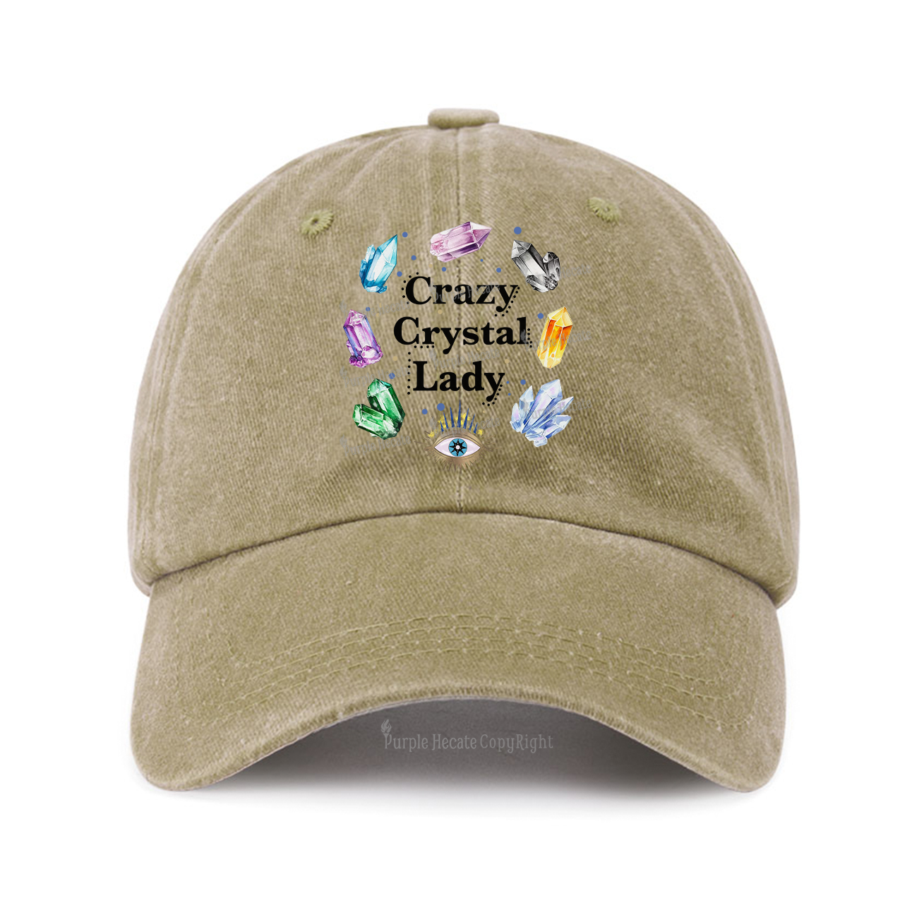Purplehecate Crazy Crystal Lady Baseball Cap
