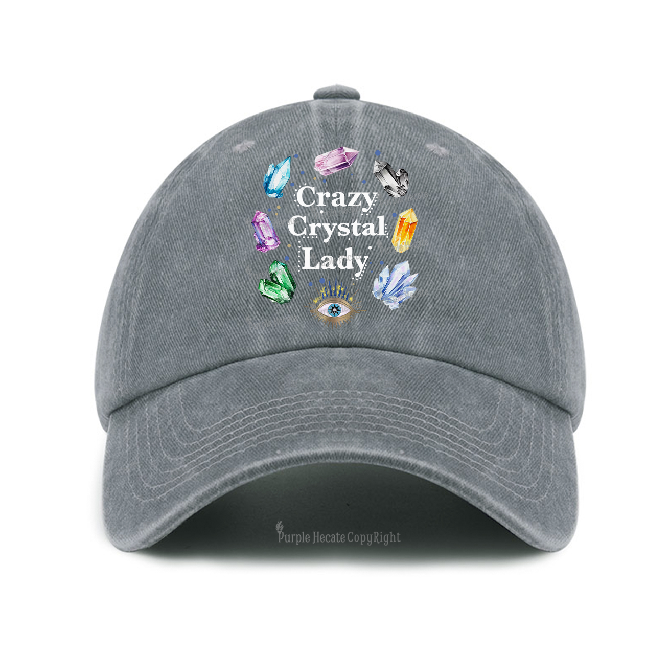 Purplehecate Crazy Crystal Lady Baseball Cap