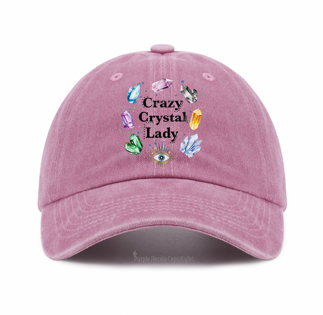 Purplehecate Crazy Crystal Lady Baseball Cap