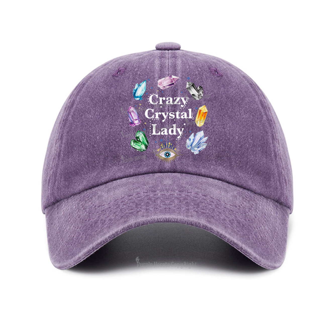 Purplehecate Crazy Crystal Lady Baseball Cap