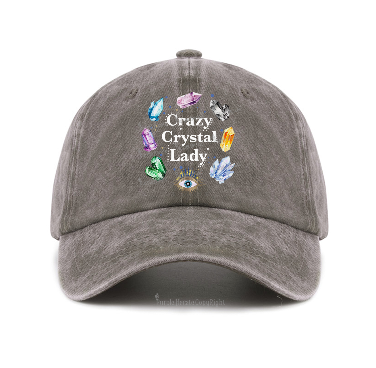 Purplehecate Crazy Crystal Lady Baseball Cap