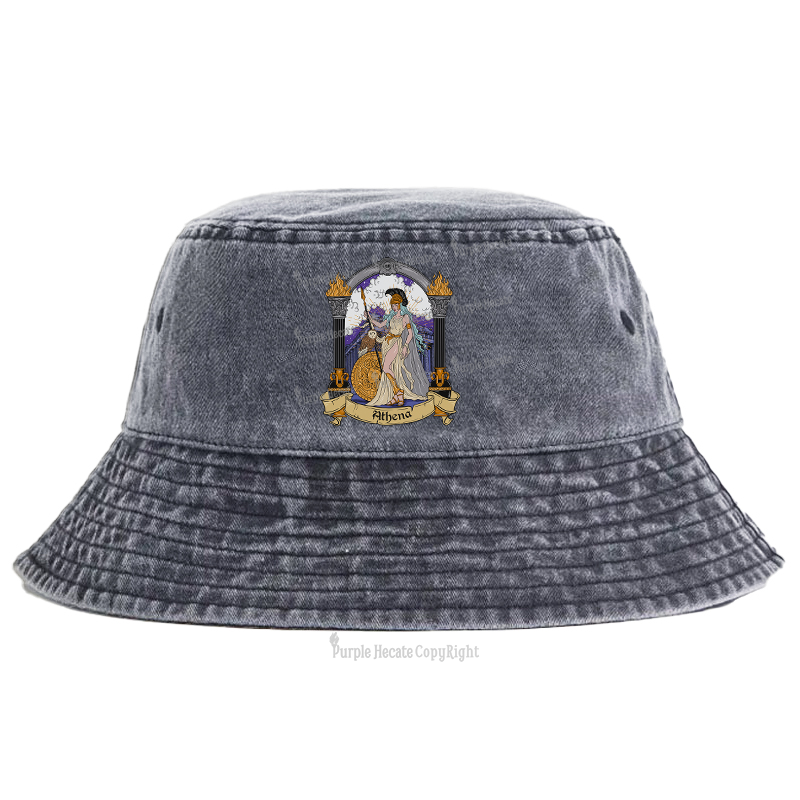 Purplehecate The Wise Goddess Athena Bucket Hat