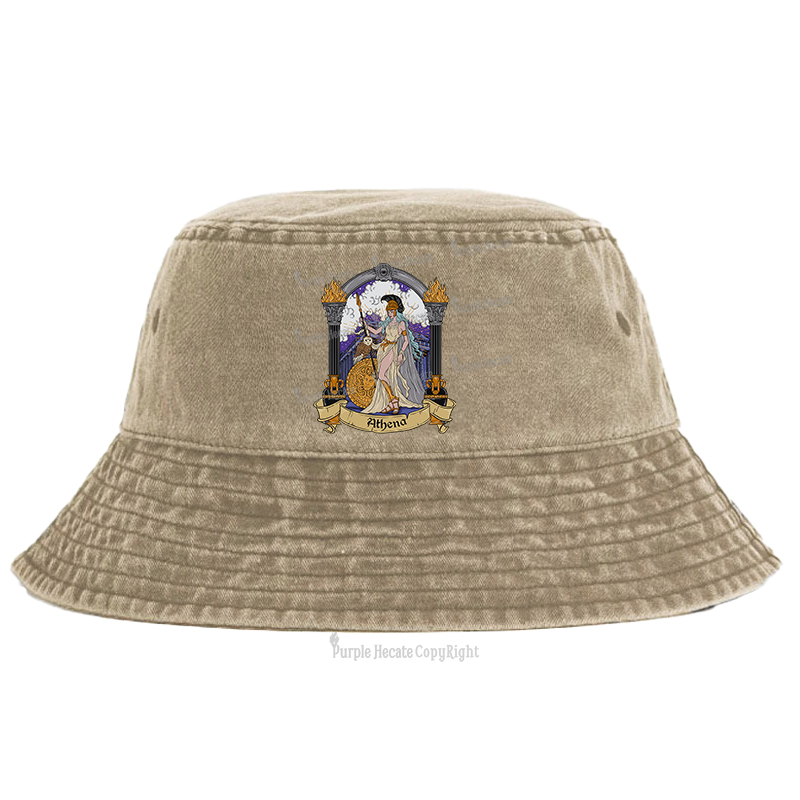Purplehecate The Wise Goddess Athena Bucket Hat