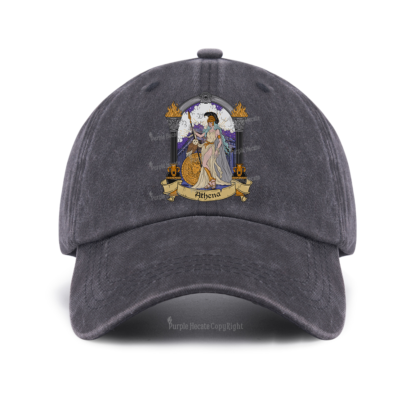 Purplehecate The Wise Goddess Athena Baseball Cap
