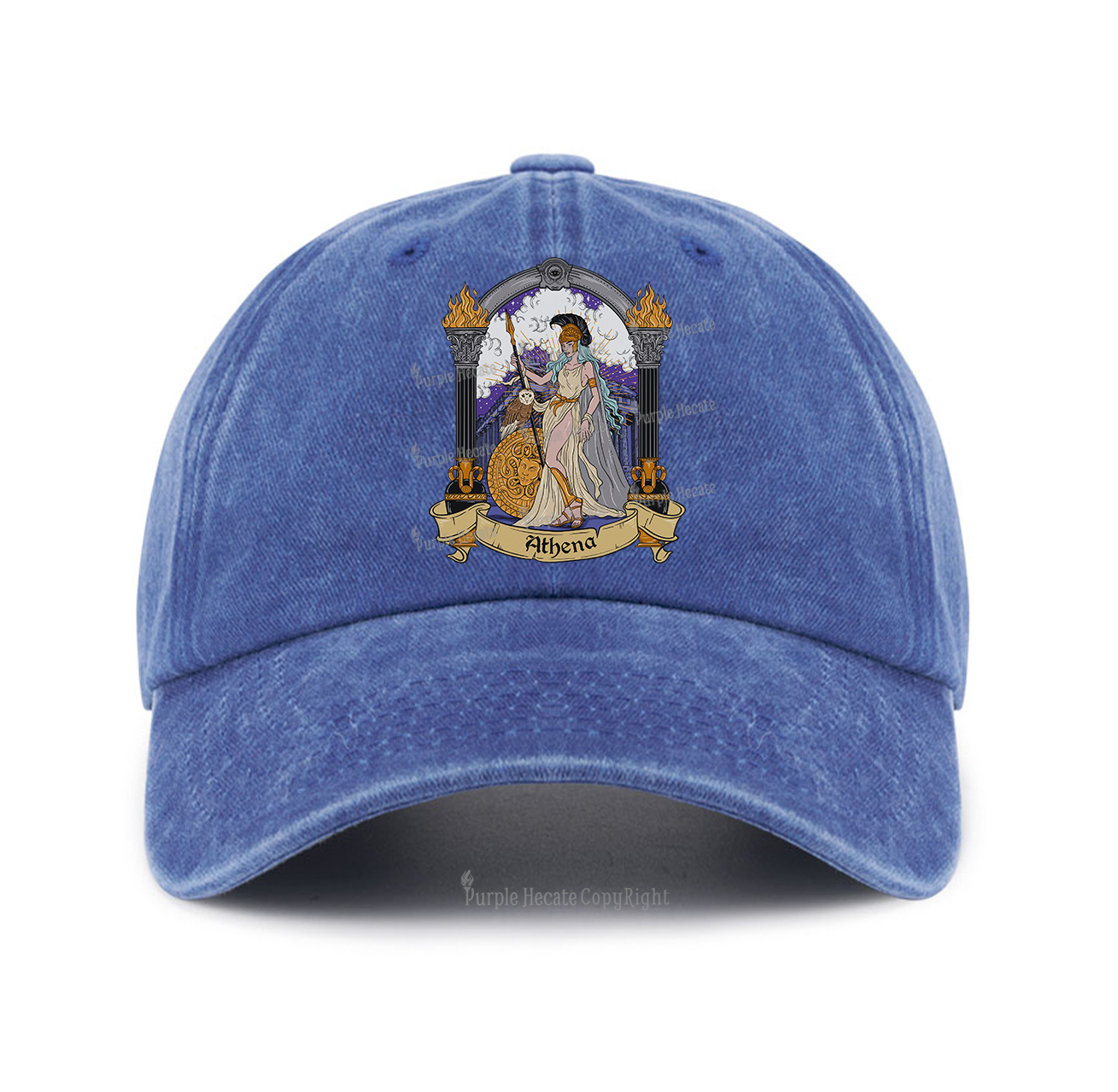 Purplehecate The Wise Goddess Athena Baseball Cap