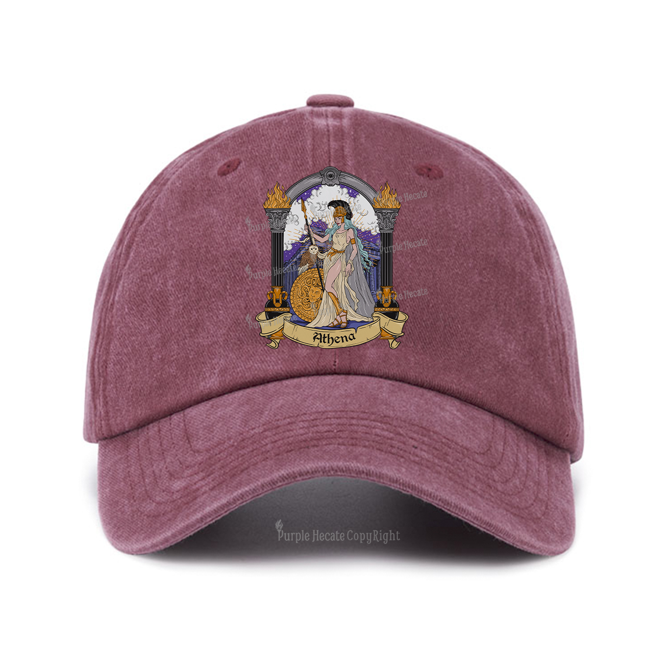 Purplehecate The Wise Goddess Athena Baseball Cap