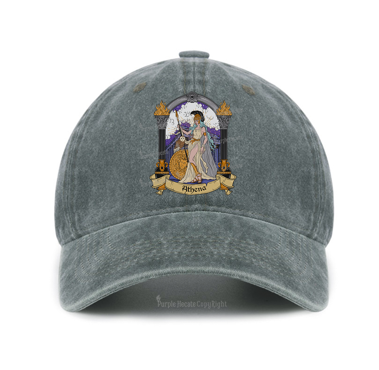 Purplehecate The Wise Goddess Athena Baseball Cap