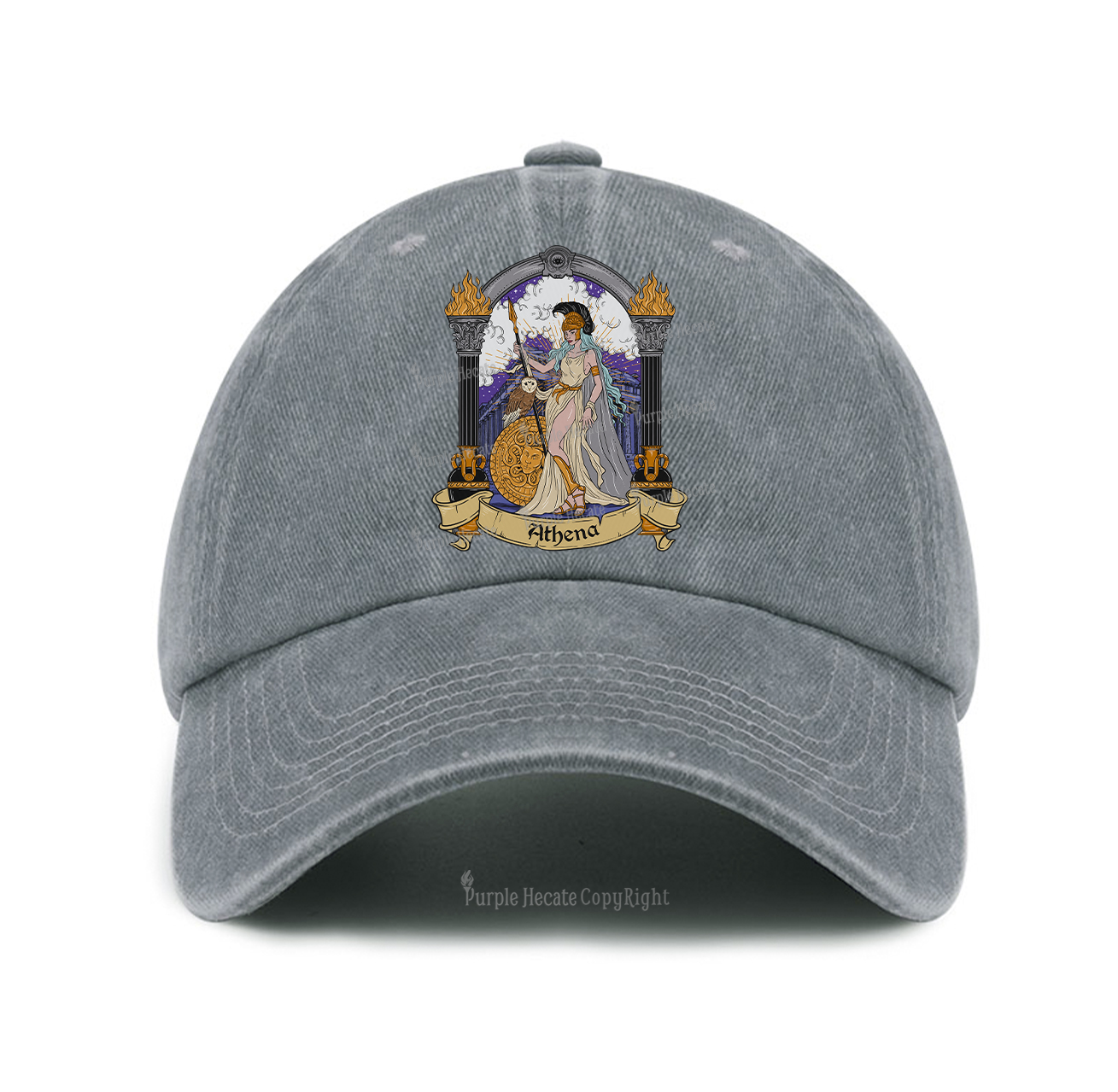 Purplehecate The Wise Goddess Athena Baseball Cap
