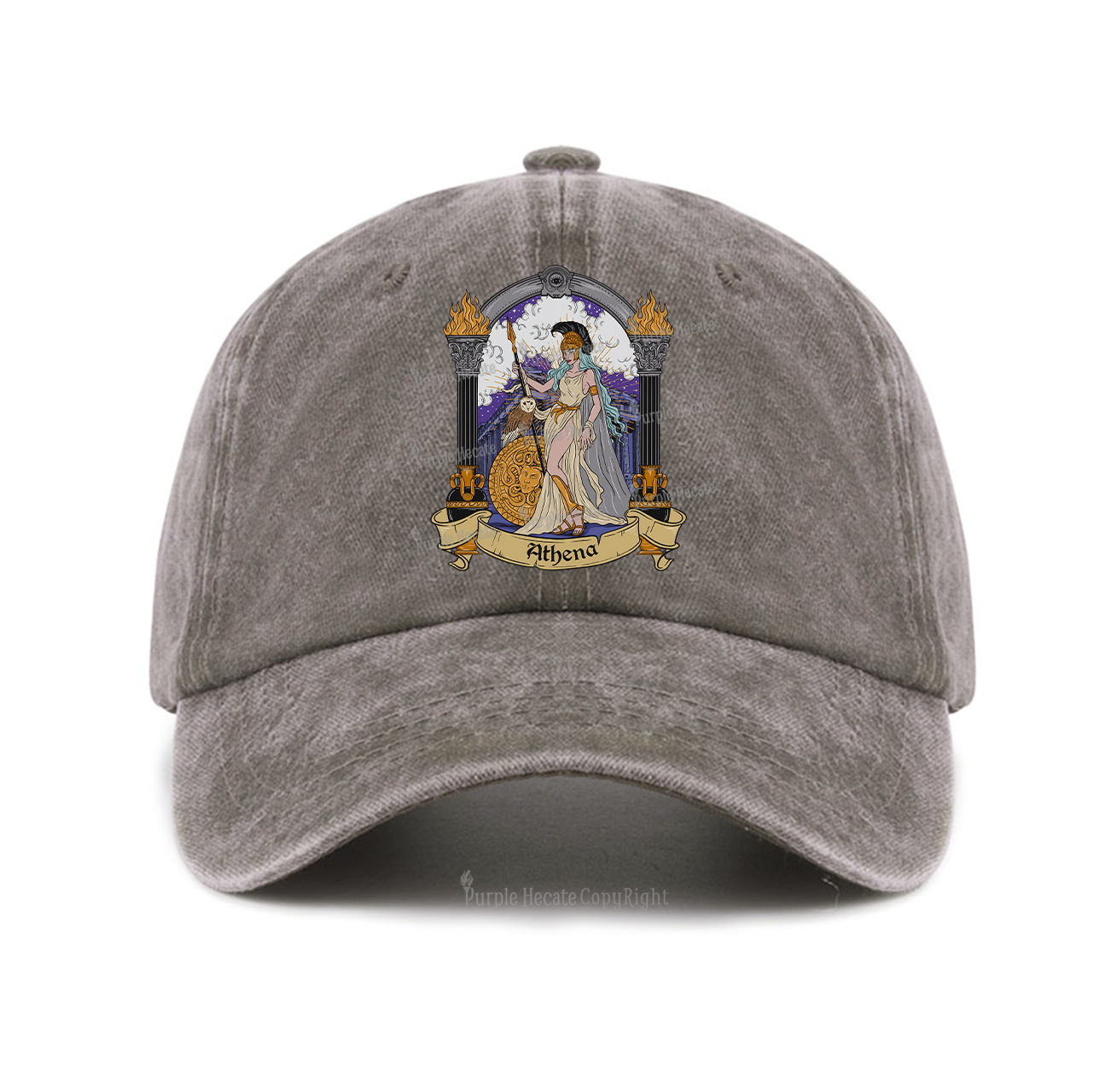 Purplehecate The Wise Goddess Athena Baseball Cap
