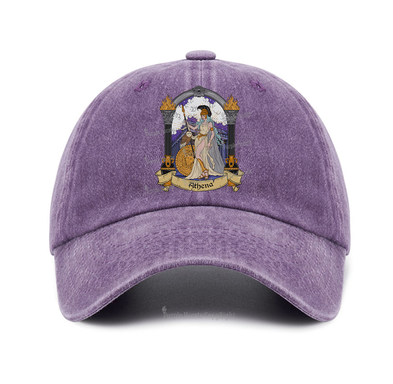 Purplehecate The Wise Goddess Athena Baseball Cap