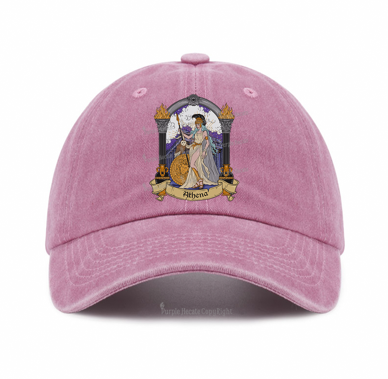 Purplehecate The Wise Goddess Athena Baseball Cap