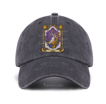Purplehecate Scorpio Zodiac Baseball Cap
