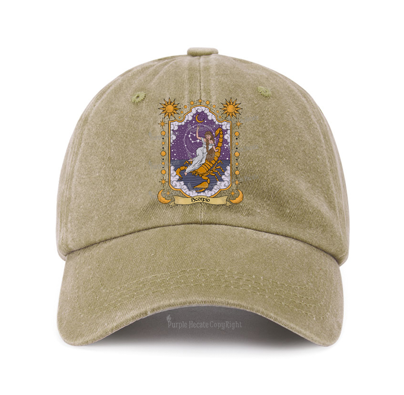 Purplehecate Scorpio Zodiac Baseball Cap