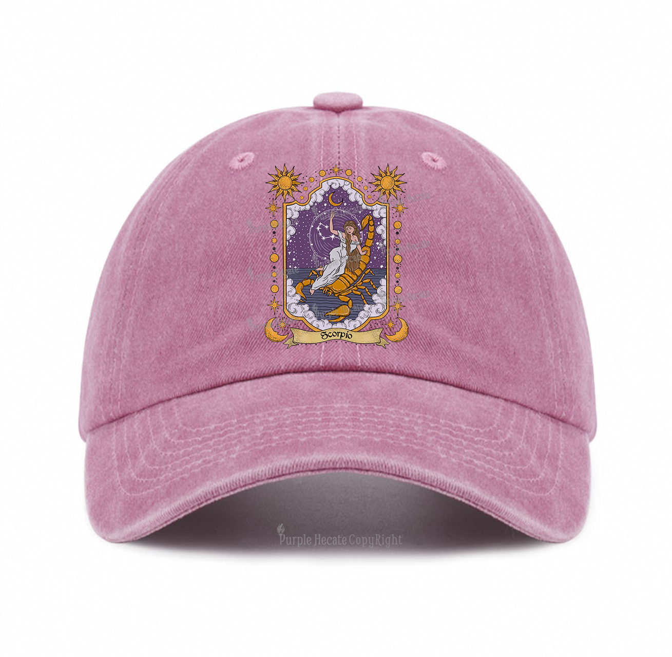 Purplehecate Scorpio Zodiac Baseball Cap