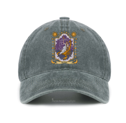 Purplehecate Scorpio Zodiac Baseball Cap