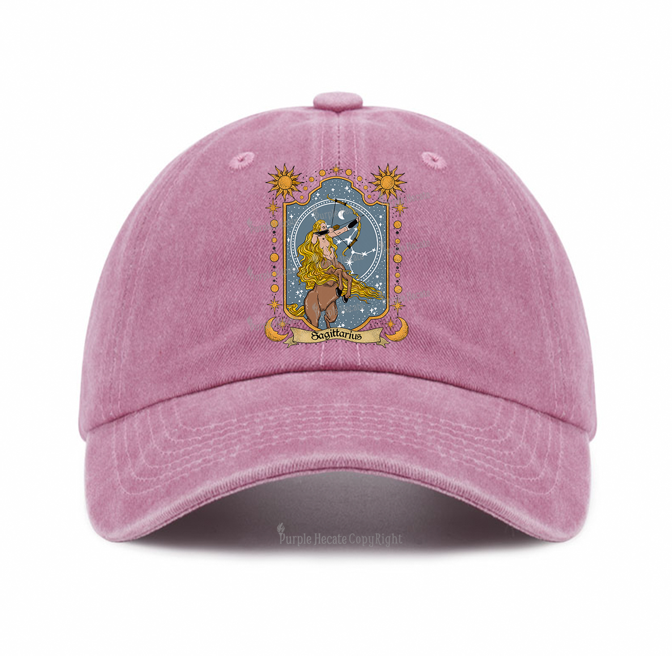 Purplehecate Sagittarius Zodiac Baseball Cap