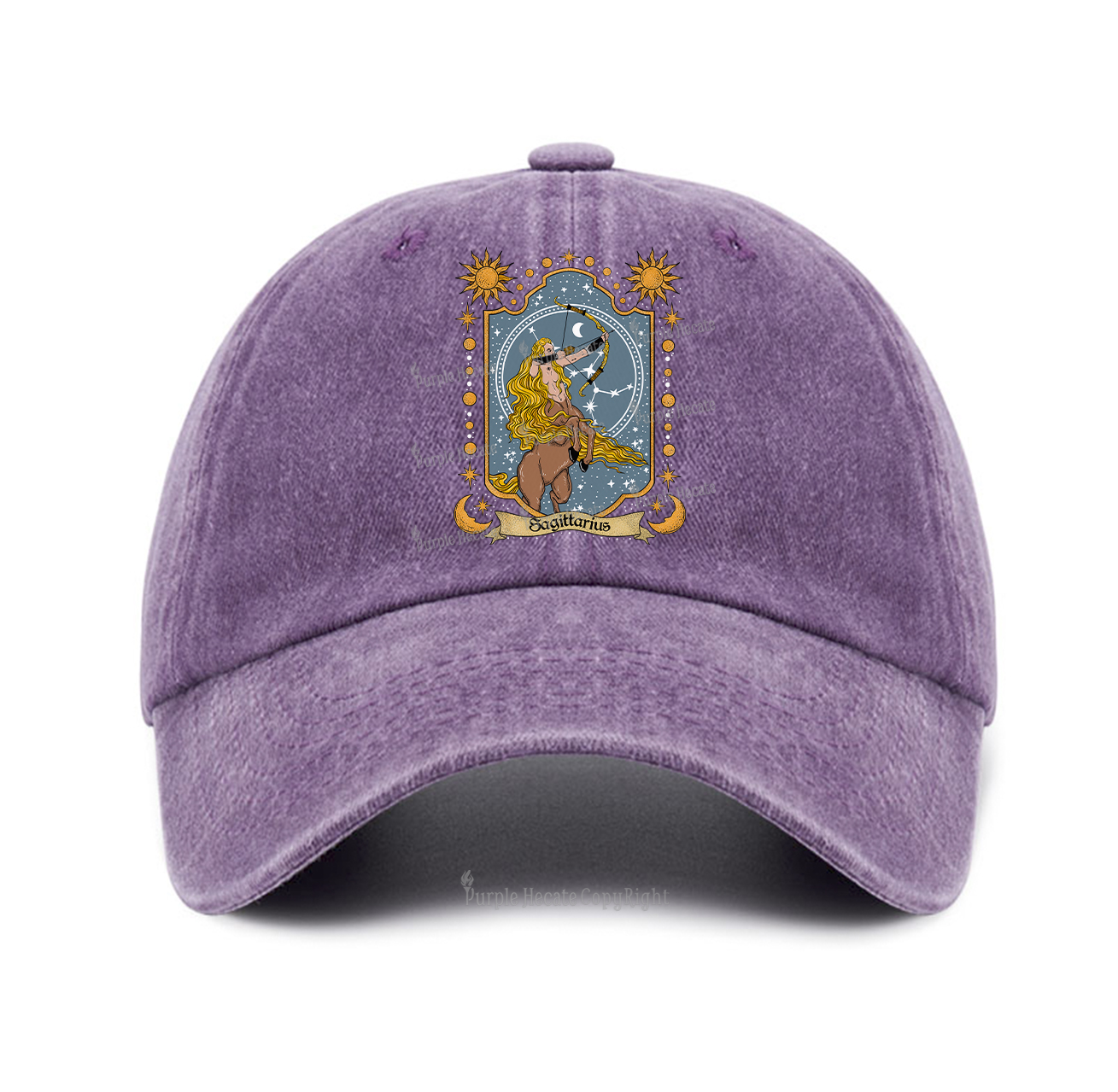 Purplehecate Sagittarius Zodiac Baseball Cap
