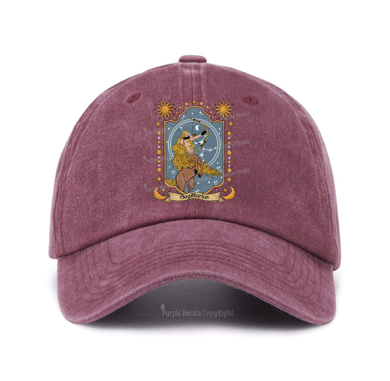 Purplehecate Sagittarius Zodiac Baseball Cap