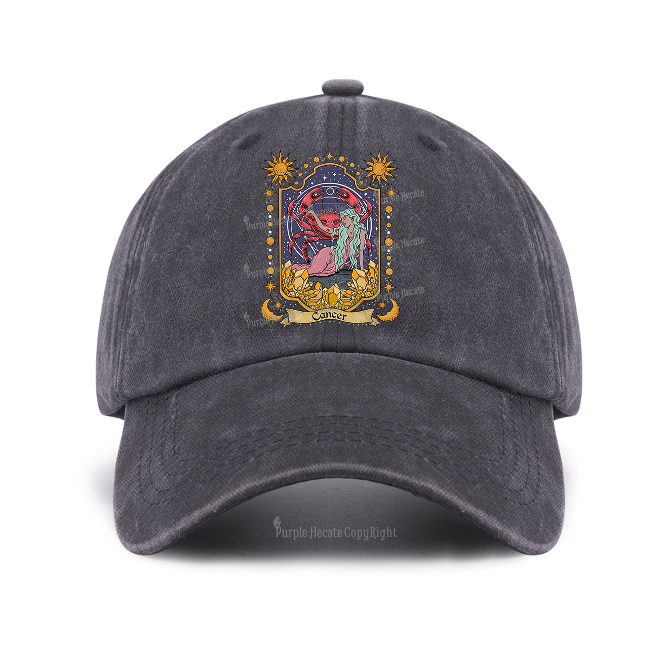 Purplehecate Cancer Zodiac Baseball Cap