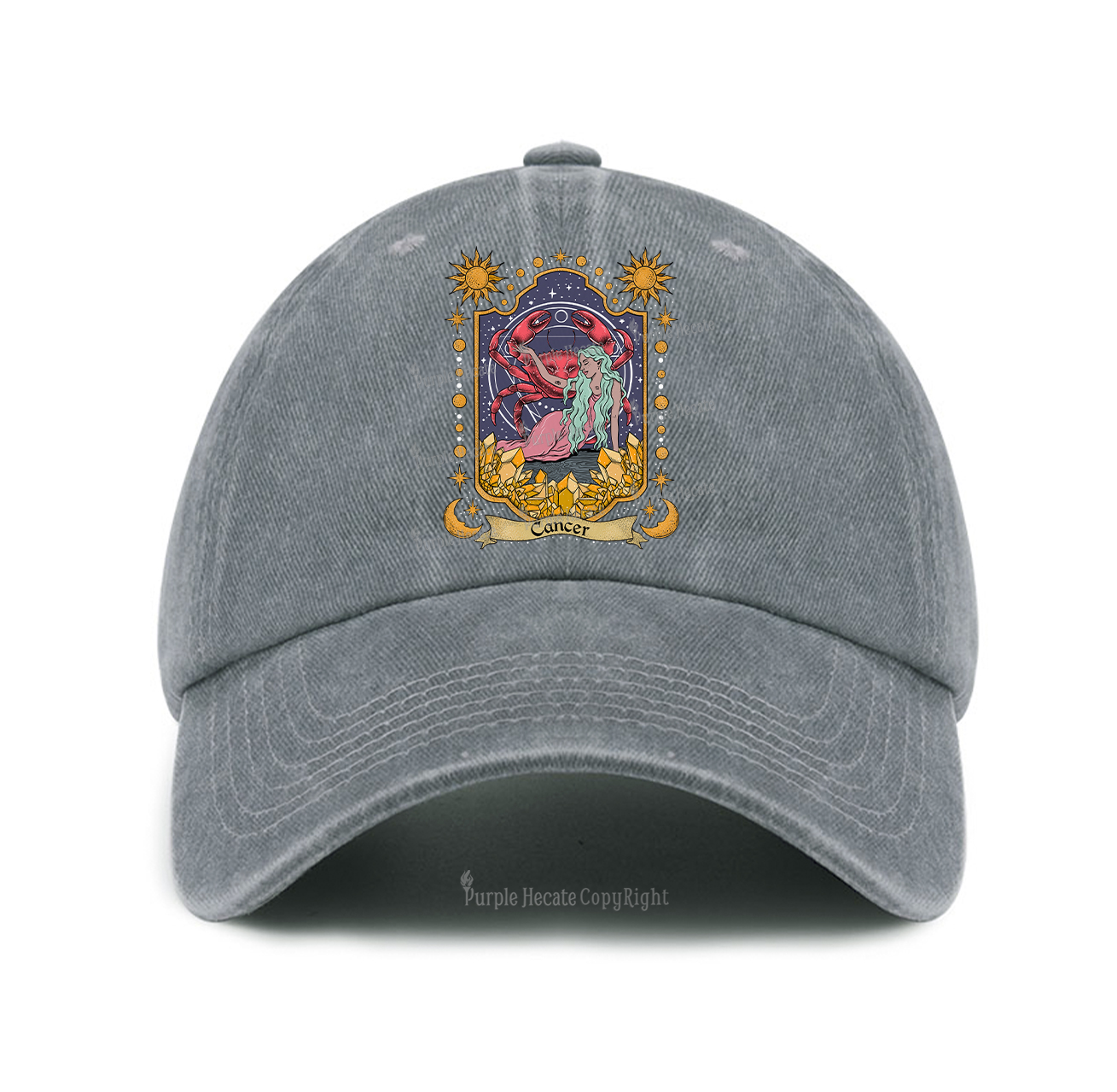 Purplehecate Cancer Zodiac Baseball Cap