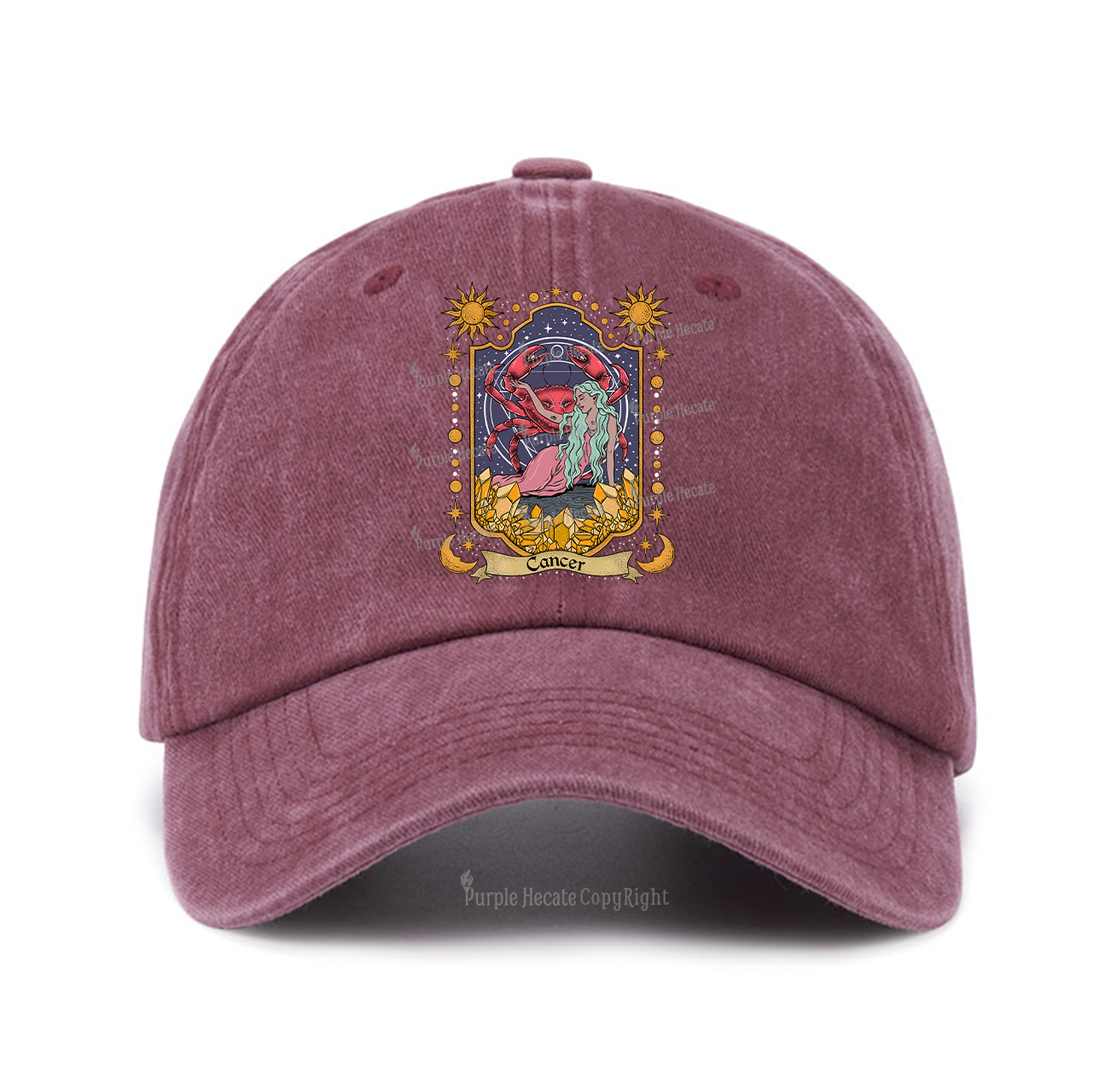 Purplehecate Cancer Zodiac Baseball Cap