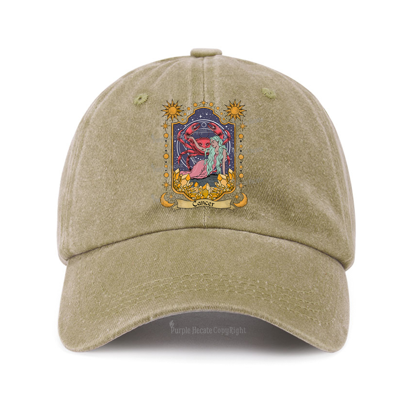 Purplehecate Cancer Zodiac Baseball Cap