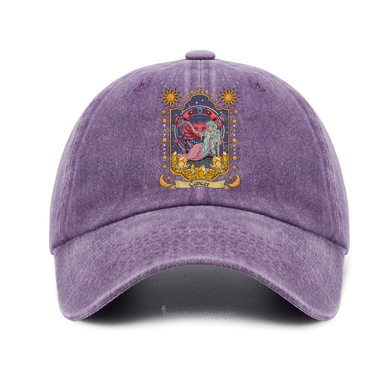 Purplehecate Cancer Zodiac Baseball Cap