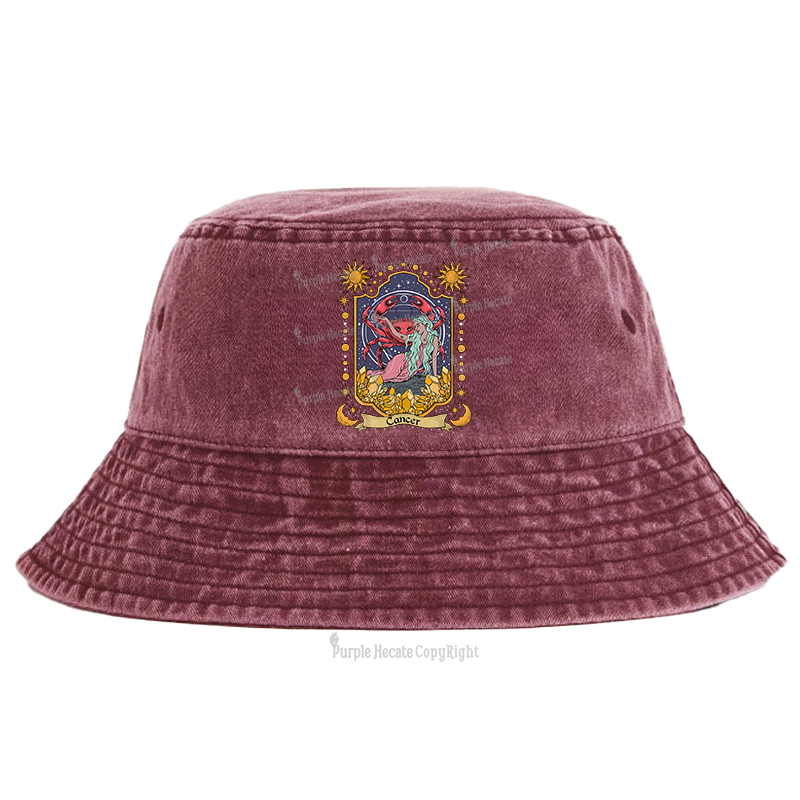 Purplehecate Cancer Zodiac Bucket Hat
