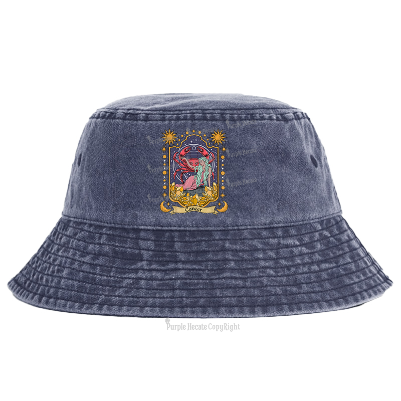 Purplehecate Cancer Zodiac Bucket Hat