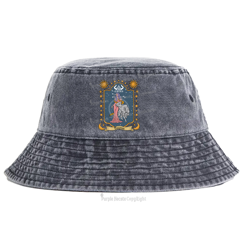 Purplehecate Taurus Zodiac Bucket Hat