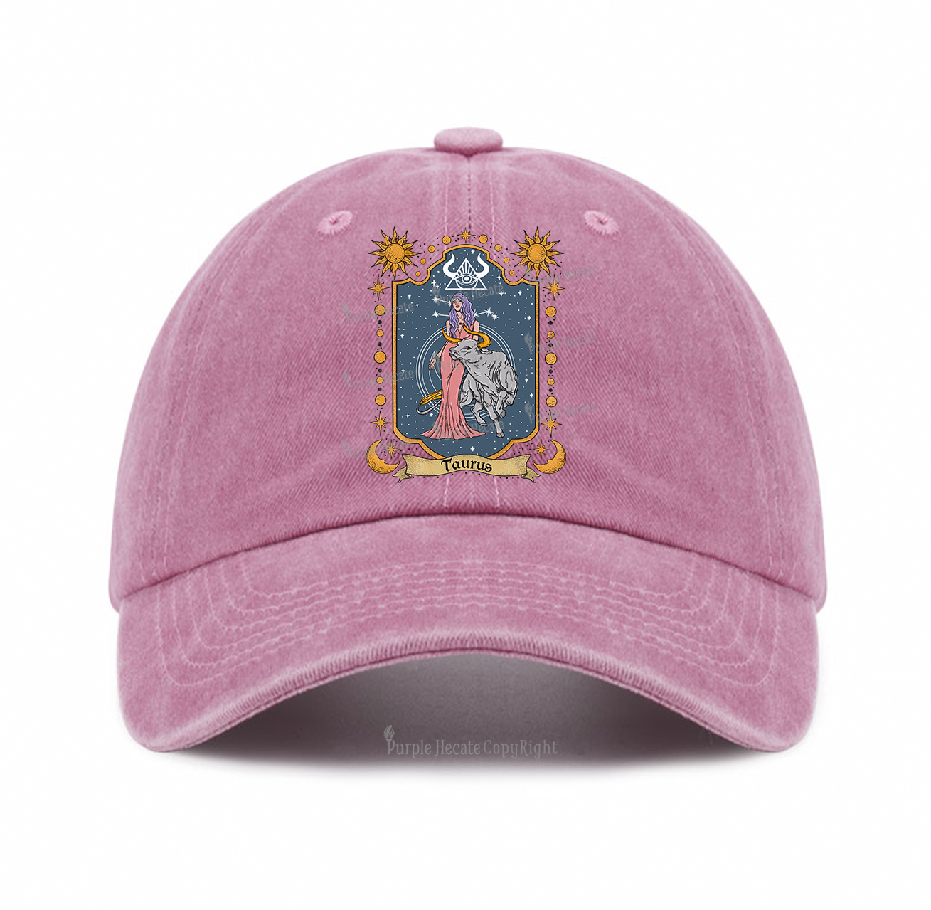 Purplehecate Taurus Zodiac Baseball Cap