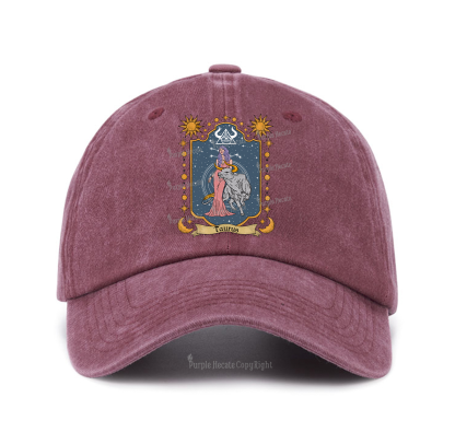 Purplehecate Taurus Zodiac Baseball Cap