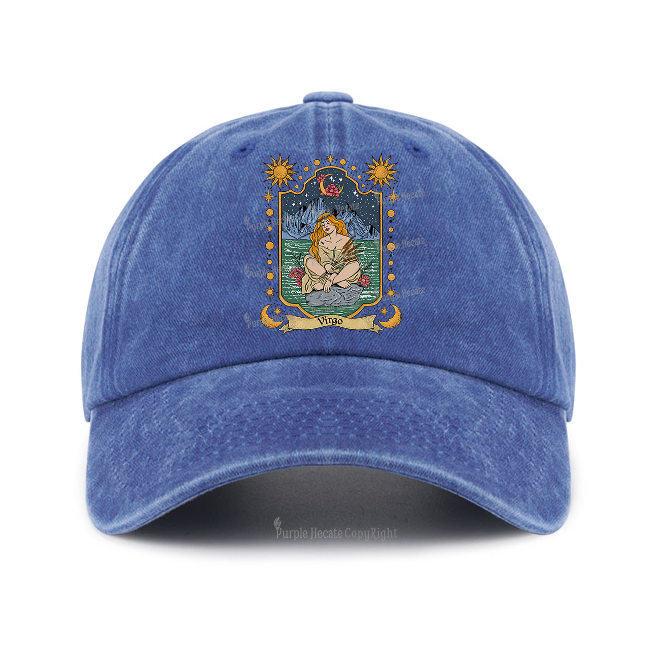 Purplehecate Virgo Zodiac Baseball Cap