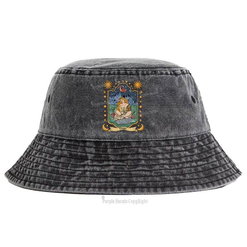 Purplehecate Virgo Zodiac Bucket Hat
