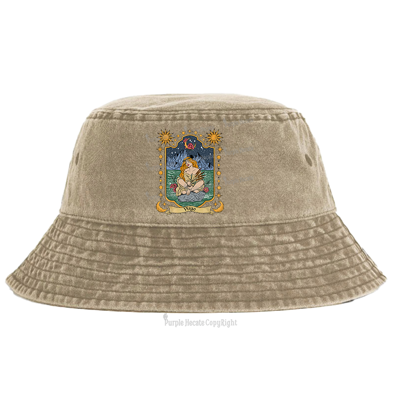 Purplehecate Virgo Zodiac Bucket Hat