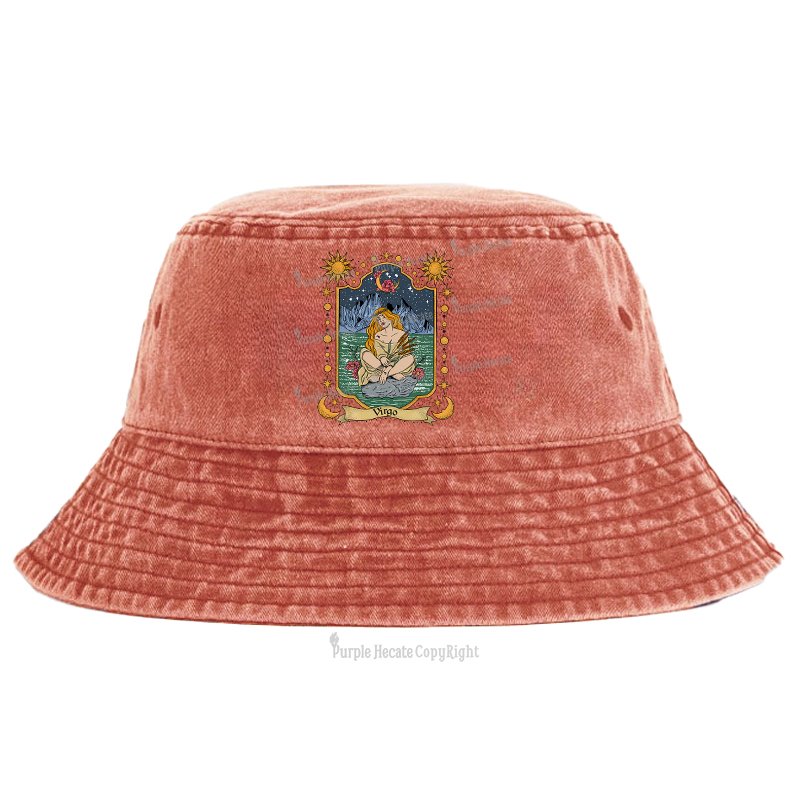 Purplehecate Virgo Zodiac Bucket Hat