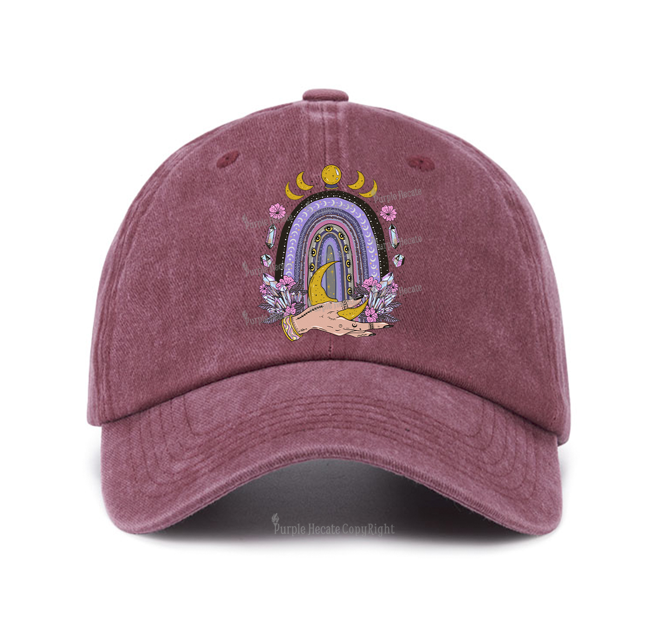 Purplehecate Magic Rainbow Baseball Cap