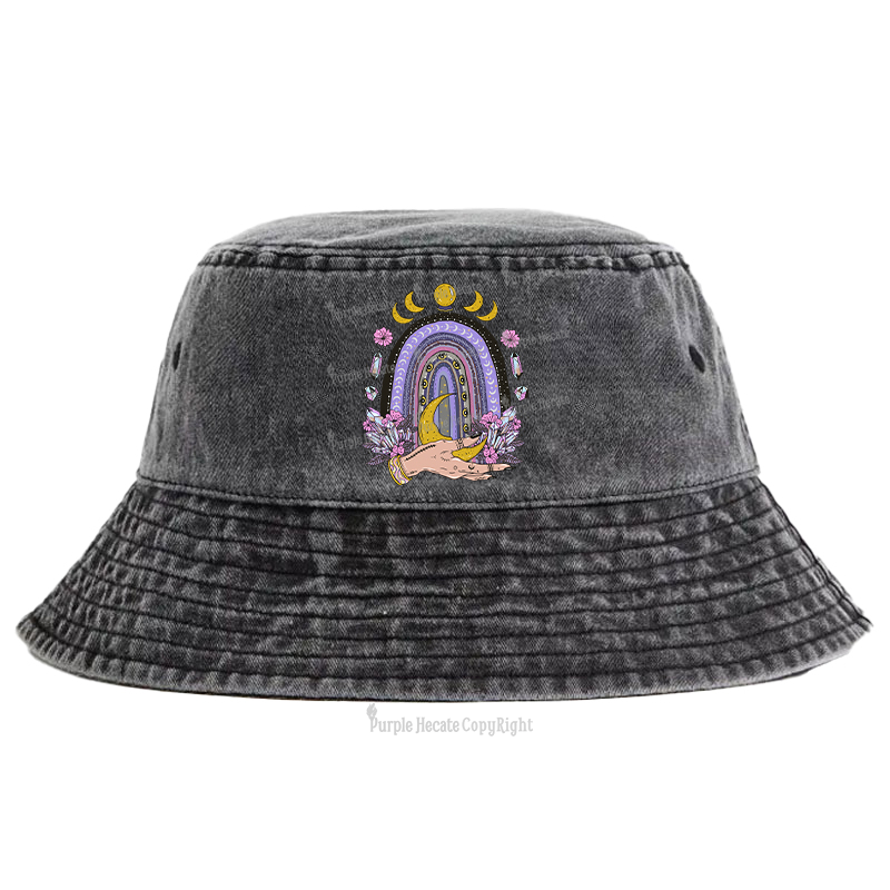 Purplehecate Magic Rainbow Bucket Hat