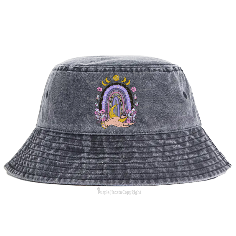 Purplehecate Magic Rainbow Bucket Hat