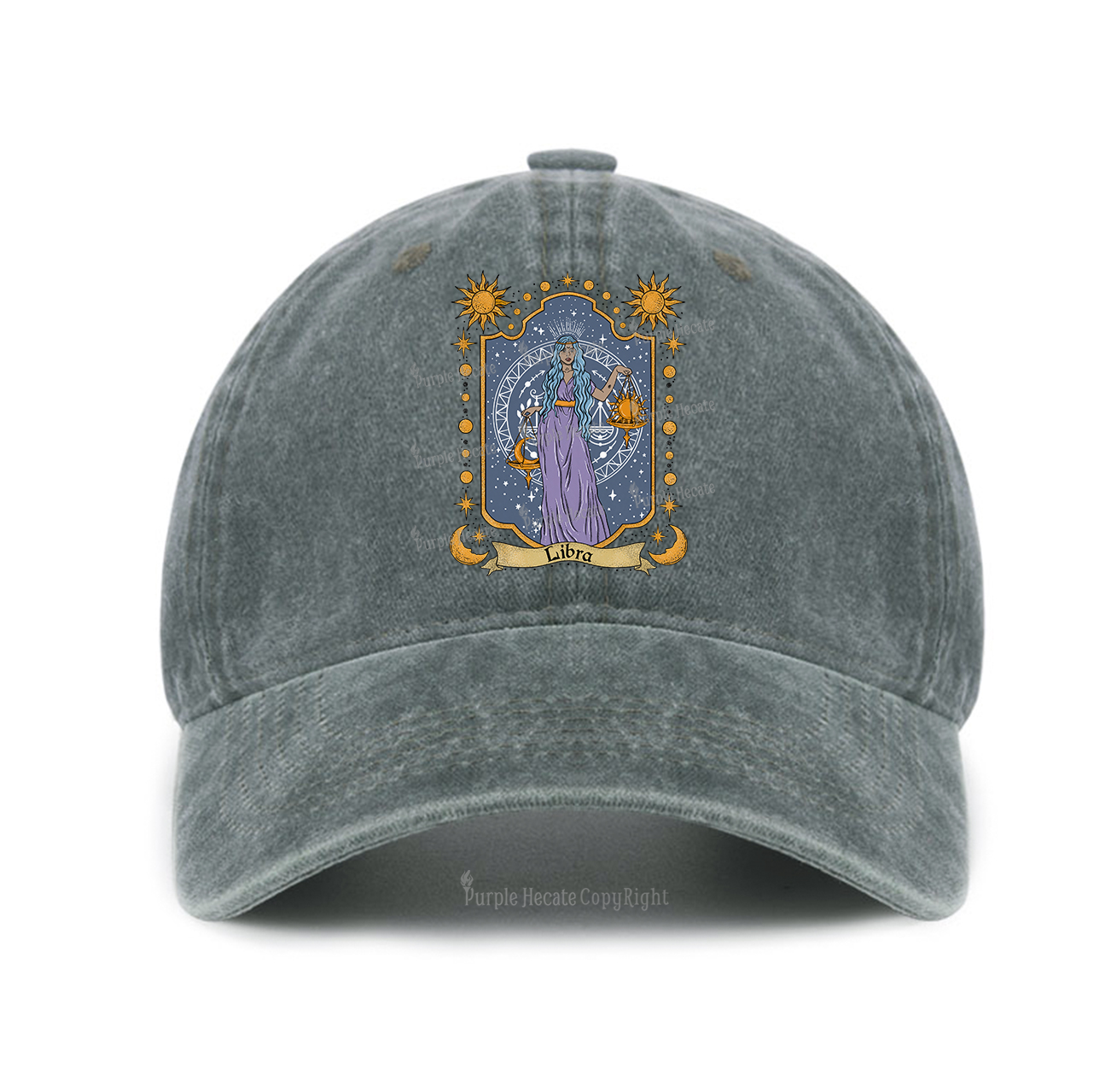 Purplehecate Libra Zodiac Baseball Cap