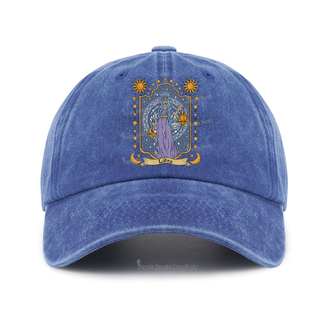 Purplehecate Libra Zodiac Baseball Cap
