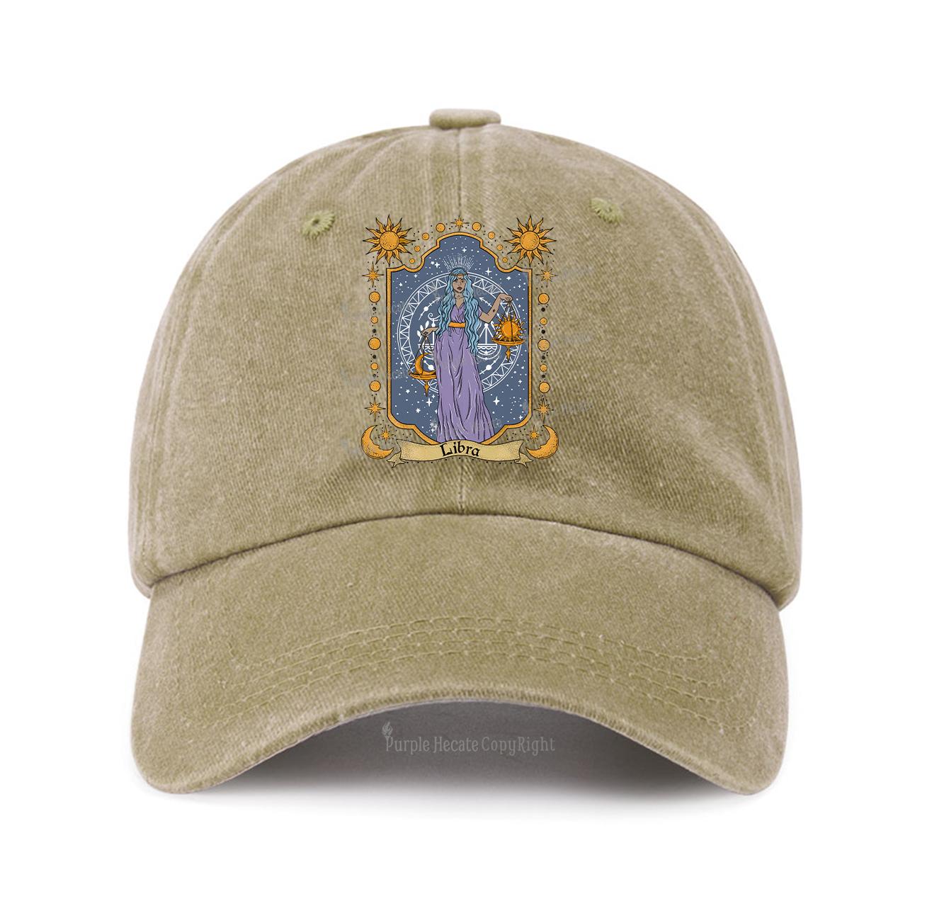 Purplehecate Libra Zodiac Baseball Cap
