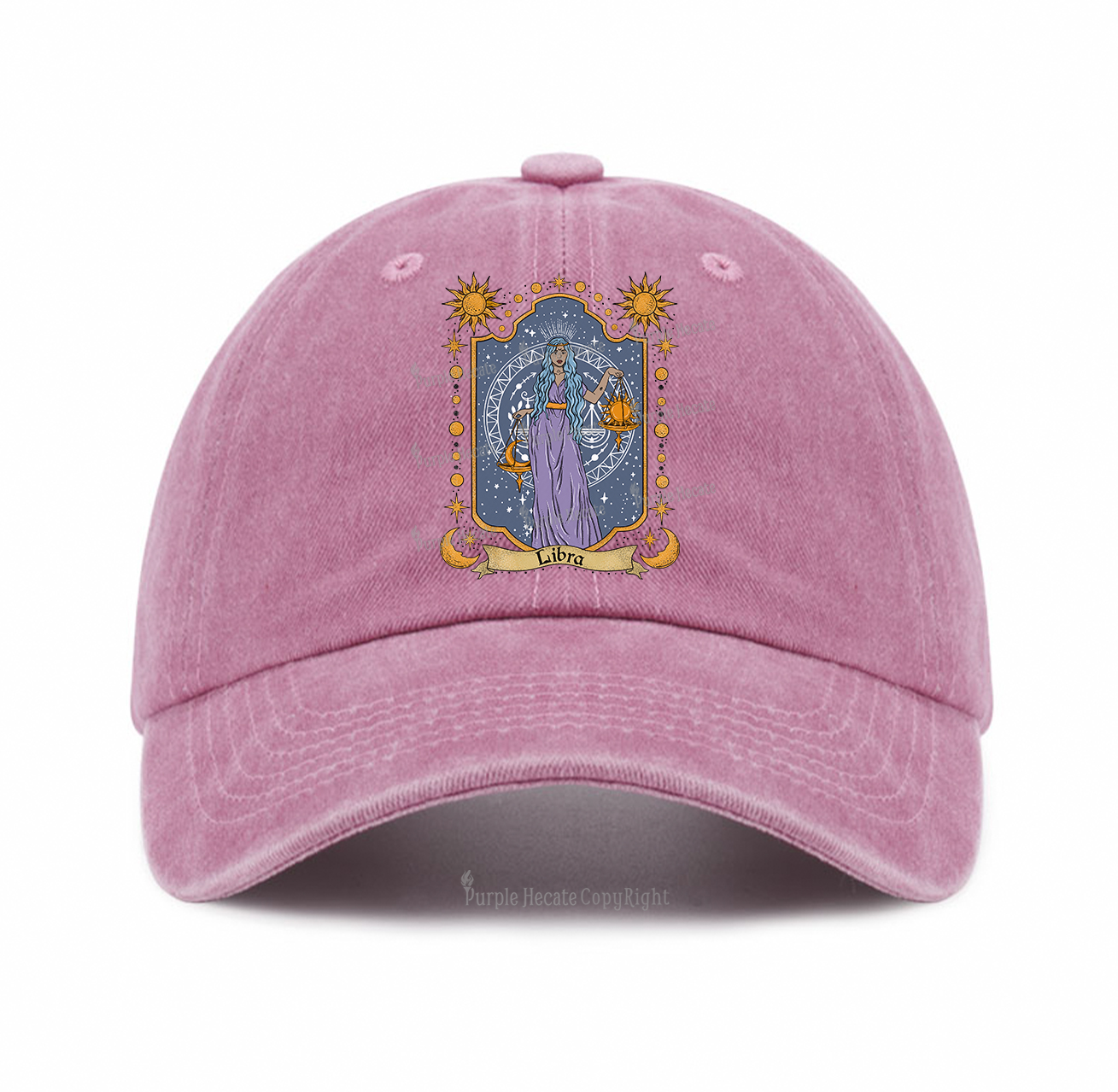Purplehecate Libra Zodiac Baseball Cap