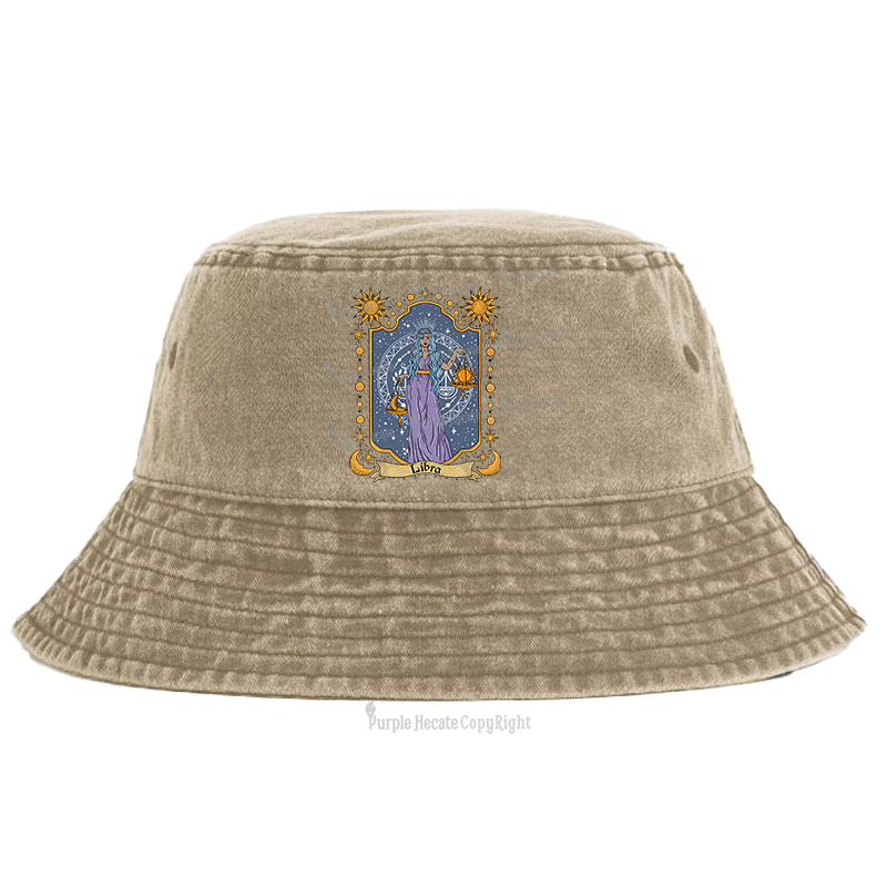 Purplehecate Libra Zodiac Bucket Hat