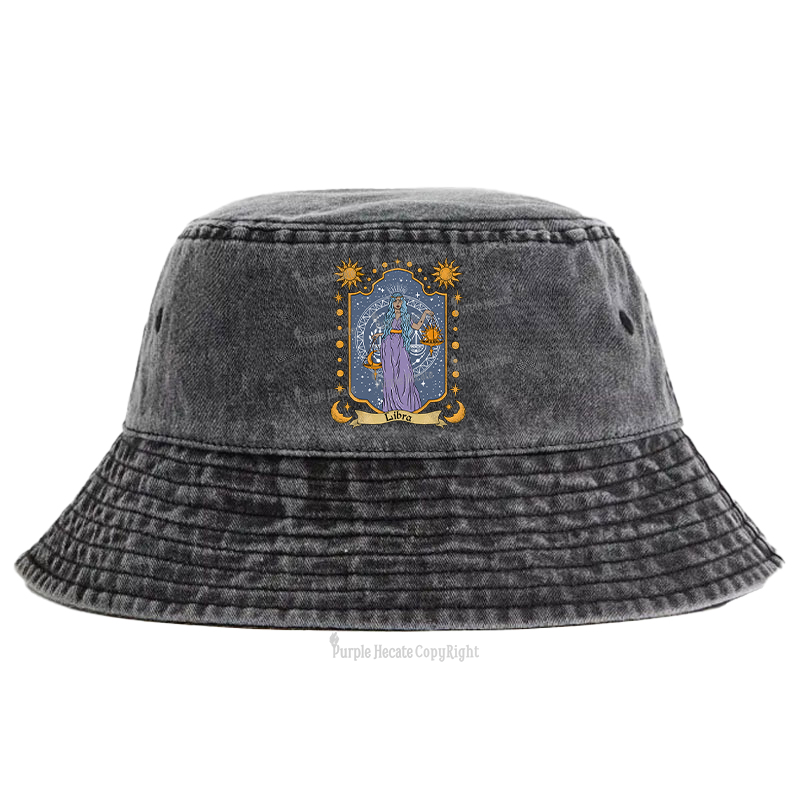 Purplehecate Libra Zodiac Bucket Hat