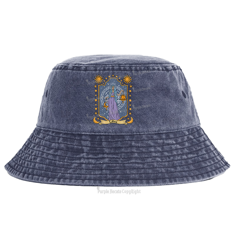 Purplehecate Libra Zodiac Bucket Hat
