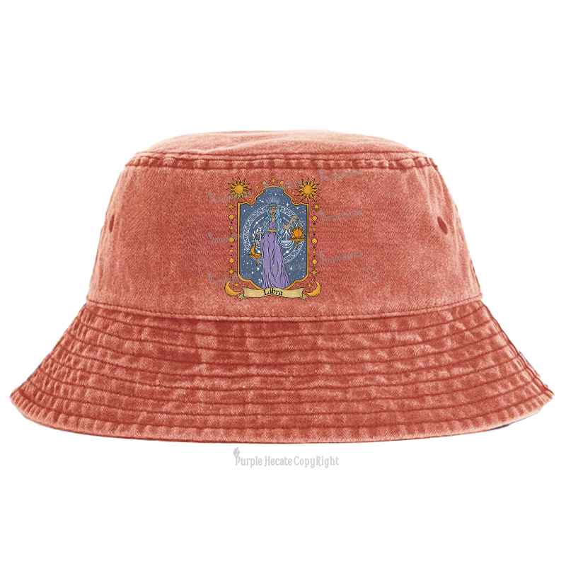 Purplehecate Libra Zodiac Bucket Hat
