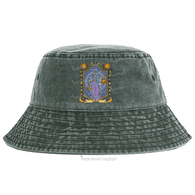 Purplehecate Libra Zodiac Bucket Hat